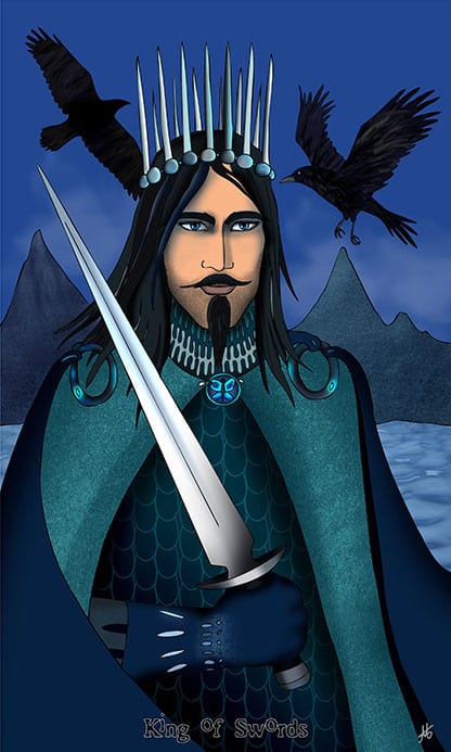 king of swords   nine lives tarot