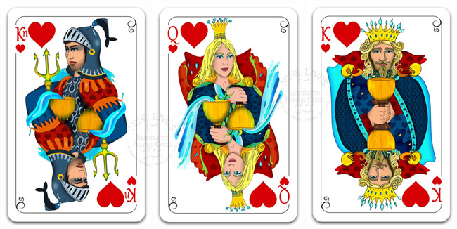 Royal Hearts - Nine Lives Playing Cards