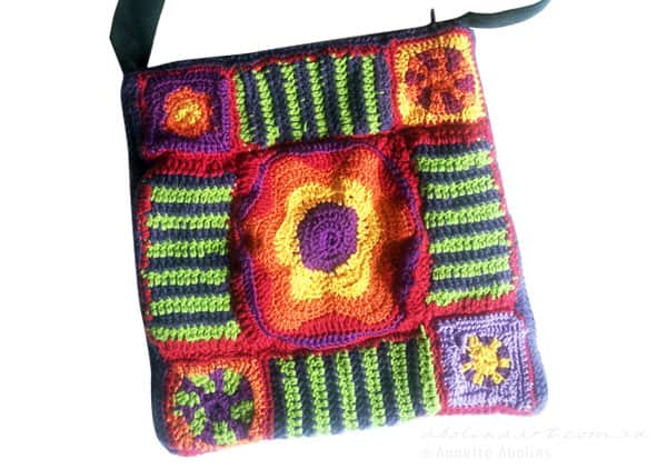 crocheted bag