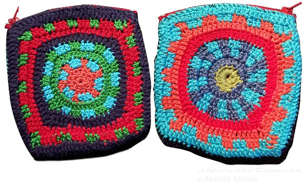 Crocheted wallets