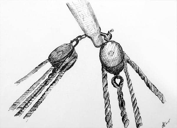 pen & ink drawing James Craig