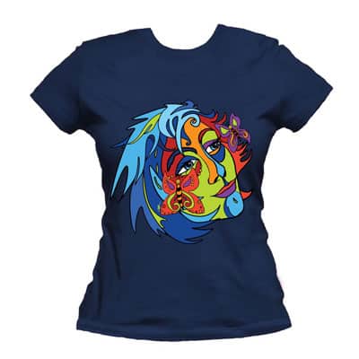 colourful t-shirt design Annette Abolins