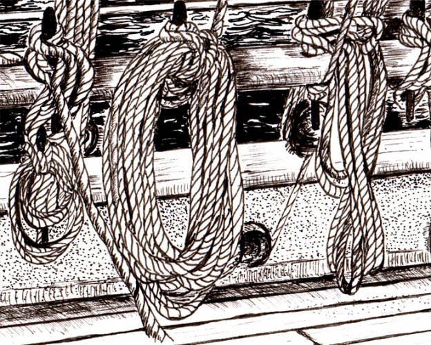 Water Lines – Pen & Ink – Part I – Abolina Art