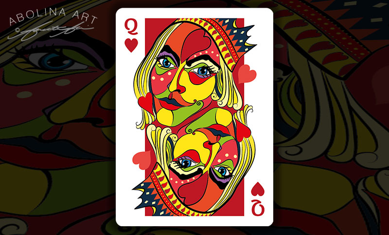 Preview: in colour Queen of Hearts 