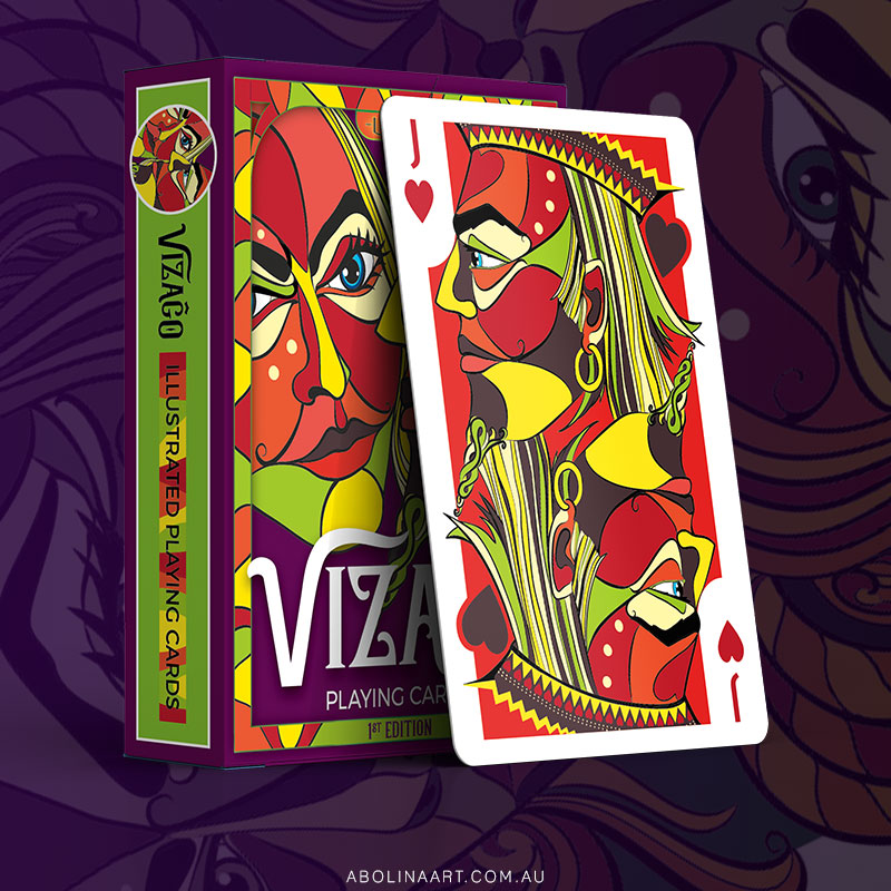 Playing card design by Abolina Art