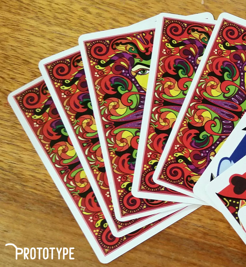 slight variation in registration prototype deck printed by MPC