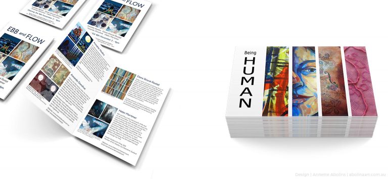 Exhibition invite and catalogue design by Abolina Art