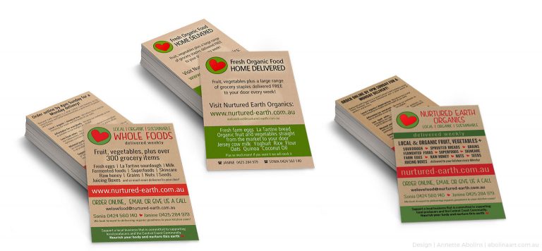 Earthy look flyers designed by Abolina Art