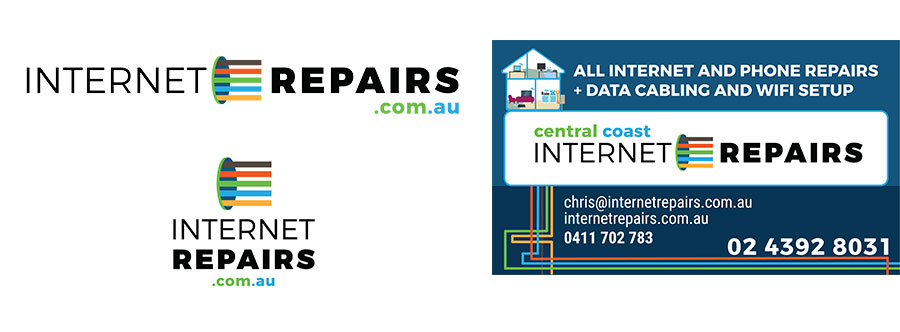 Central Coast Internet Repairs logo design