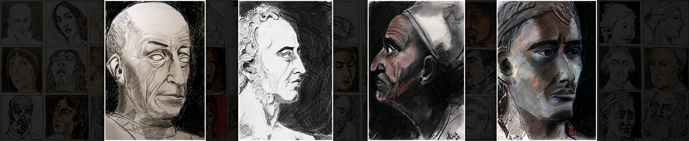 portrait drawings after the masters