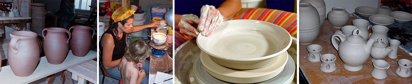 Studio space working in clay