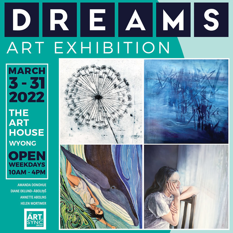 Exhibition poster - Dreams - at The Art House