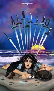 10 of Swords Artwork by Annette Abolins