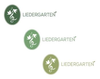 Liedergarten logo colour variations