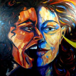 Polarity Oil on canvas - Annette Abolins