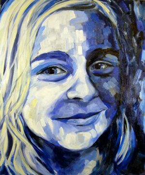 Portrait of Amanda Artwork by Annette Abolins - Oil on canvas