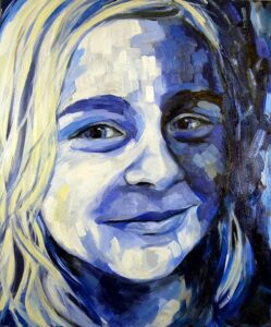 Portrait of Amanda Artwork by Annette Abolins - Oil on canvas