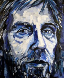 Portrait of Bo Artwork by Annette Abolins - Oil on canvas