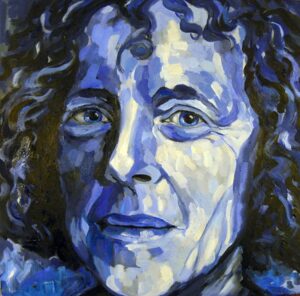 Portrait of Mum Artwork by Annette Abolins - Oil on canvas