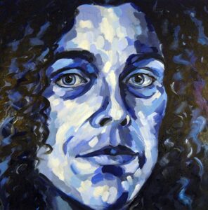 Self Portrait Artwork by Annette Abolins - Oil on canvas
