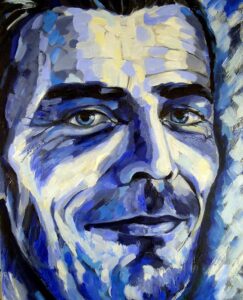 Portrait of Stevie Artwork by Annette Abolins - Oil on canvas