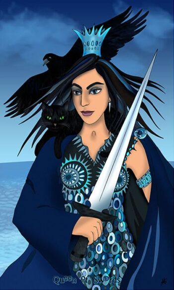 Queen of Swords Artwork by Annette Abolins