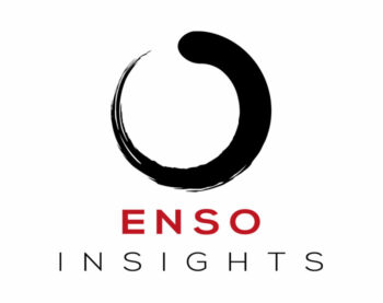 Freehand brush swirl logo design based on the Enso symbol