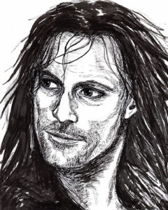 Ink drawing by Annette Abolins