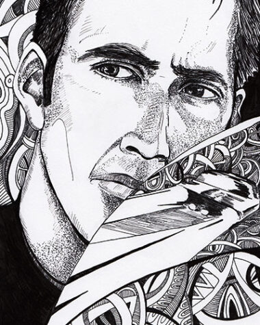 Ink drawing by Annette Abolins