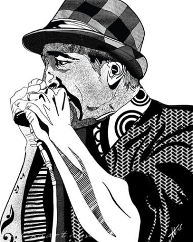 Ink drawing by Annette Abolins