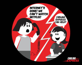 Cabling Express - Customer service cartoon