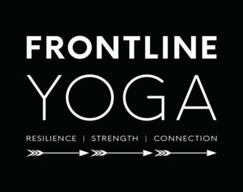 White on Black - stacked logo variant