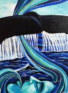 Fluid Connection Fluid Connection - Acrylic on board - Annette Abolins