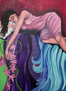 Sweet Dreams Sweet Dreams - Acrylic on board - Annette Abolins